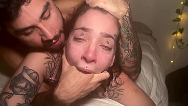 Rebekah Rose Submissive Tattooed Woman Cries with Pleasure as She Receives Hardcore Sex!