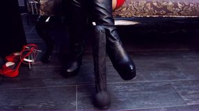 Savannah with Black Boots in Cam