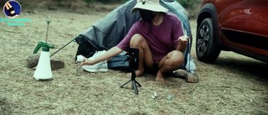 Outdoor Pussy Finger and Masturbate Beside Tent
