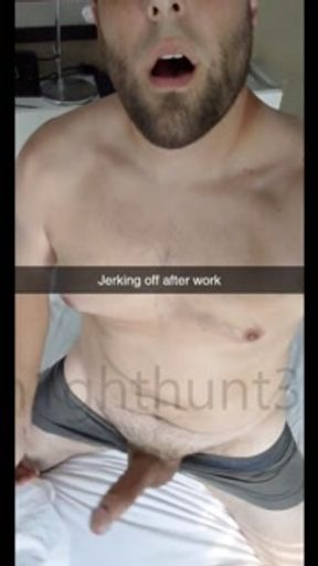 Horny at home jerking off big hard cock 9 loads