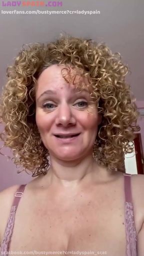 Merce Masturbates with Something Inside Her... Close-up of Her Pussy, Listen to Her Moans