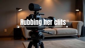 rubbing her clit to more pleasure