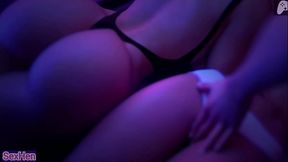 Fingering two Hot Milfs! I touch them in front of everyone, then I masturbate and I come on them without mercy | Apocalust | Ep5 | Hentai Game