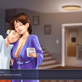 Summertime Saga Part 10 - Step Son Dreams about Landlady&#039;s Huge Boobs