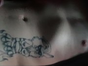Denver Dubois PRECUM Huge Cock in Cock Ring