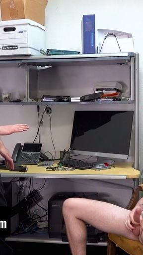 Young Perps - Serial Public Masturbator Myott Hunter Seduce The Security Officer And Makes Him Cum   Clip 1