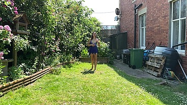 A Sexy Short Slow mo Treat – Feeling HOT in Blue Lingerie