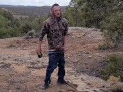 OUTDOOR CUM! - Using a toy and shooting a load