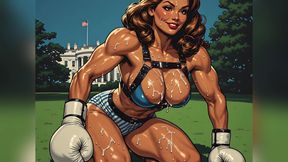 Incredibly Fit Boxing Babes Art