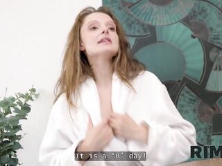 RIM4K. two hawt Russian harlots and a fortunate stud are having the day of orgasms and assholes