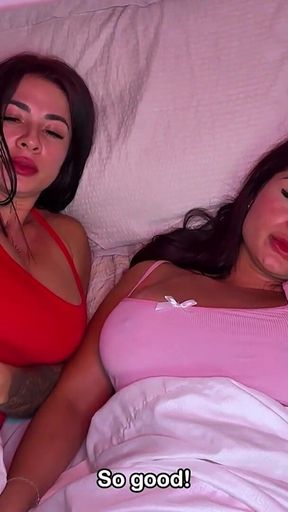 Hot Lesbian Stepsisters Fuck After Watching Porn Together - Silvana Lee & Alejandrapalacios