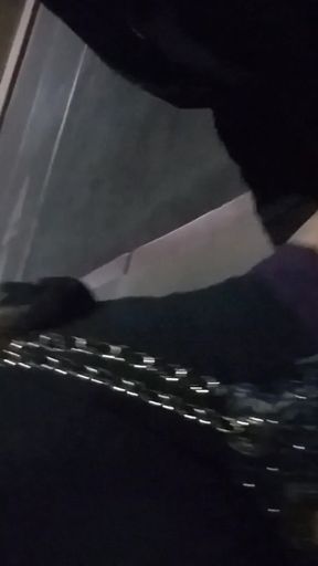 Wife Fucked Behind Bar in Parking Lot and Drains Cock   Clip 1