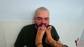 Foot gagging, part 4, by Anita Perversa and Slave, FULL HD