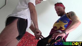 Horny Australian Harvey Begs For Randy Huge Dick