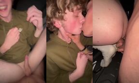 Bareback Gay JAV: Sniffies fuck in the park