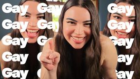 You’re Gay - Hardcore Encouraged Bi Humiliation with Humiliatrix Countess Wednesday - Laughing, Imposed Bi, Gay Encouragement MP4 1080p