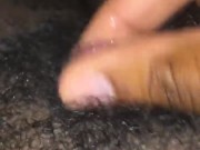 ftm bear shows and jerks off microdick/big clit
