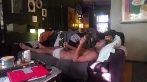 Kennie Jai Gets Caught Jerking off and Eats His Cum