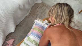 Lubing Her Asshole for the Anal Drilling Shot