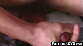 Milos's huge cock captivates Hans in an intense oral exam