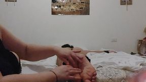 PLAYING WITH TICKLISH FEET