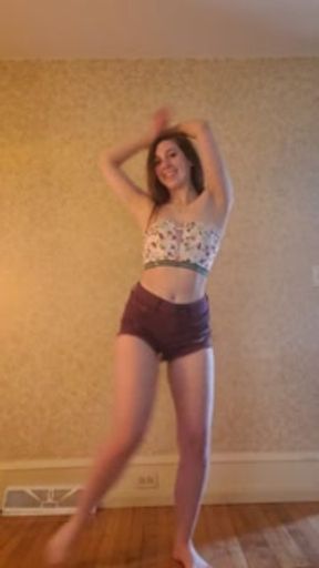 Dance &amp; strip to nude. (Shakira  -  Gordita)