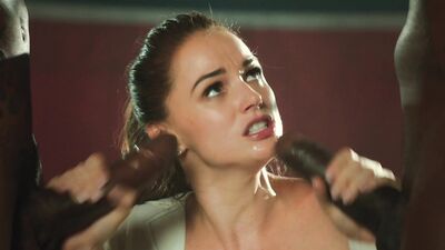 BLACKED Oiled Up Tori Dominated By Two BBCs