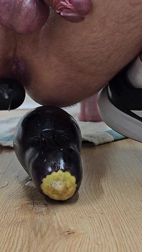 Eggplant Vs My Tight Ass, Such a Good Way to Ruin It
