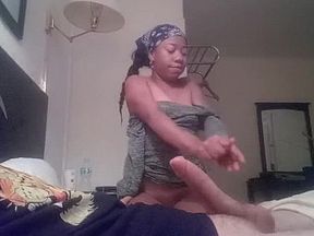 Cheating ebony in hotel