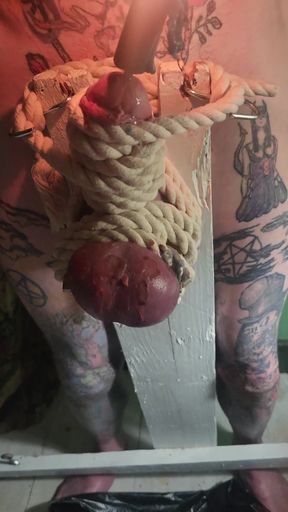 Goode Girl Flogging Balls by Candle Light Pt2