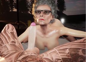 Young Man Tempts His Granny Wife Into Naughty MILF Hentai Pleasures