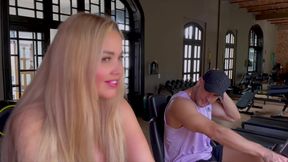 Blonde Gym Babe Has a Huge Ass and Huge Tits - Marian Franco