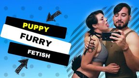 Doggy gets devoured by her human boyfriend &mdash;  18+ explicit content ahead &mdash;  be prepared for puppy play pandemonium
