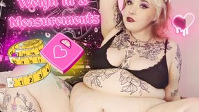 April Weigh In & Measurements