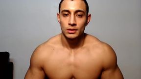 Big Muscular Latin Stud Just Typing