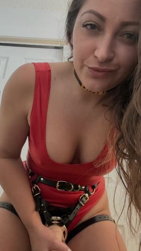 Toy play with sexy toygirl Dani Daniels in a strap-on onlyfans special