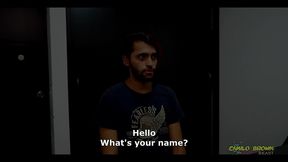 sexy paisa camilo shows his self fuck on casting and cums inside himself