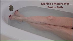 MoRinas Mature Wet Feet in Bath - foot fetish (mobile vers)