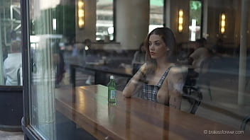 Stunning girl in the window