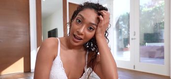 Latina Tease Sarah Lace Caught Modeling Stepbro’s Underwear