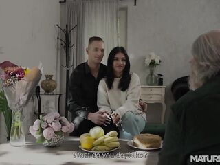 MatureClub - Blond Mother-in-Law Hanka Can't Pass on a Massive Tool of Her Son-in-Law