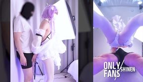 Deepthroat cosplay femboy shemale anal blowjob NIKKE hentai