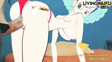 DRAGON BALL Z 2D Real Anime Waifu BULMA #1 Doggystyle Big Japanese Ass Booty milf Cosplay Hentai
