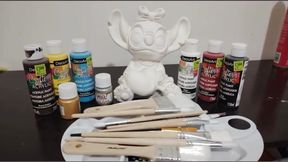✨I'm about to add color to something special… Will you stay with me while I paint my ceramic piece?