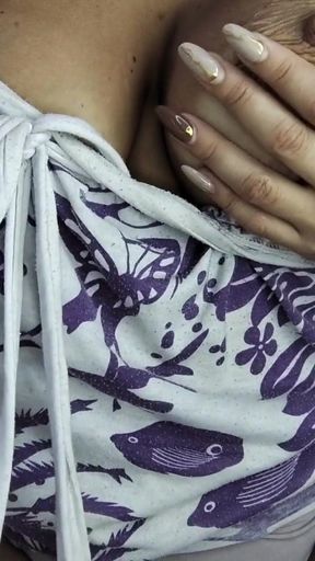 My husband's boss calls home, I answer and get very turned on and start masturbating.   Clip 1