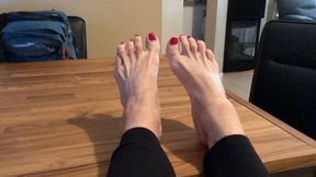 Feet Up Close POV