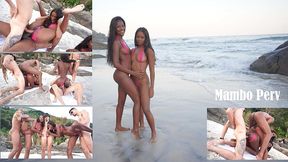 daped-in-public #6 : 2 ebony princesses get fucked at the beach in front of people (dap, anal, public sex, nude beach, bbc, monster cock)ob326