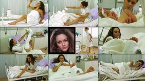 Zuzu Term LLWC Hospital Recuperation with Some Crutching, Foot Play (in HD 1920X1080)