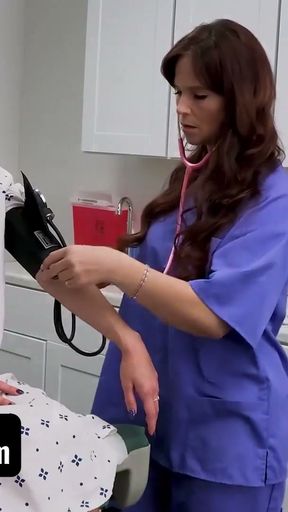 Perv Doctor - Superb Babe Mackenzie Mace Gets Special Pussy Treatment From Her Doctor And His Nurse   Clip 1