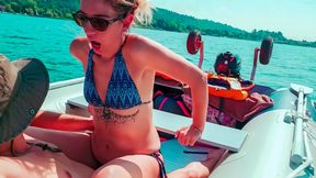 Boat wife gets slammed between anchor lines by hubby's buddy